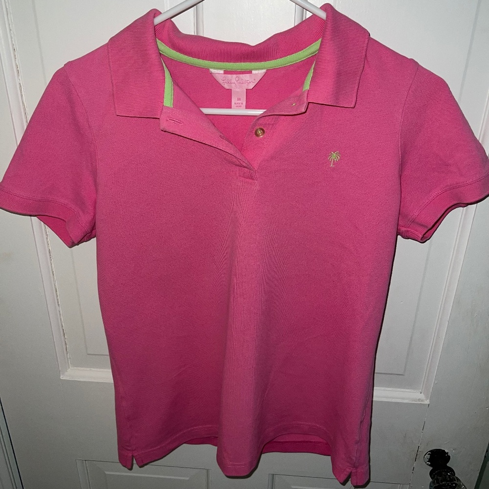 Medium pink Lilly Pulitzer polo shirt